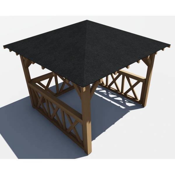 KIOSQUE - 4 PANS - 3,7 X 3,7 M